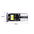 Pikkukuva 8 / 8: 10 kpl LED-lamppu T10 12V-18V 4W CANBUS 400lm Oranssi