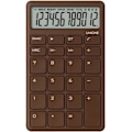 Miniatyrbillede 1 af 6: Beige lomme- og bordregner med lys LCD-skærm og dobbelt strømforsyning, bærbar bordmodel Brown