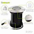 Miniatyrbilde 2 av 5: Kan erstatte lyskilden nedgravd lampe GU10 utendørs hage landskap vanntett belysning rustfritt stål bakkelampe led nedgravd lampe