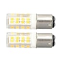 Miniatyrbilde 1 av 5: 2 stk. Små Maisformede LED-pærer, Dimbar BA15D, For Symaskin Kjøleskap Apparatlys Varmt Lys