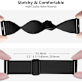 Miniatyrbild 4 av 6: Loop-rem kompatibel med Apple Watch-rem, justerbar stretch nylon flätad sport ersättningsrem för iWatch SE Series 9/8/7/6/5/4/3/2/1