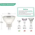 Miniatyrbillede 4 af 5: MR11 Halogenpærer (pakke med 12), GU4 Halogenlampe 12V 20W, Mr11 GU4 Dæmpbar Pære Glasdæksel til Loftslampe, 2 Pin Halogenpære 2700K Varm Hvid