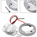 Pikkukuva 4 / 5: 4 kpl LED-venevalo 12V pyöreä merivalaisin LED-peräpeilivalo veneen kannelle (vihreä)