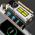 Miniatyrbilde 4 av 5: LED Lommelykt, USB Oppladbar LED Lommelykt, Lett Nødlykt 1200mAh, 4 Lysmoduser