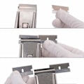 Miniatyrbilde 2 av 5: Metallskraper, glasskrape keramisk plateskrape med 10 metallblader, for fjerning av etiketter, lim, dekaler, klistremerker og mer