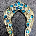 Miniatyrbilde 5 av 5: 2 stk. Vintage Hårpinne, Krystall Rhinestone Dobbel Hårnål Hårfrisyre Chignon Hårnål
