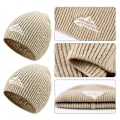 Miniatyrbild 5 av 5: Stickad Beanie för Män och Kvinnor, Varm Vinterhatt, Tjock Varm Hatt, Stickad Skidhatt för Vinter, Vindtät Varm Hatt för Utomhuscykling ash