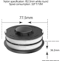 Miniatyrbilde 2 av 5: 3 stk. Spoler til gressklipper for Einhell GC-ET 4530 RTV 400, RTV 550, RTV 550/1 Trimmerhoder