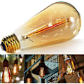 Pikkukuva 5 / 5: Edison-lamppu, himmennettävä E26/E27-lamppu, 40 W himmennettävä, häkkilankainen Edison-lamppu klassiseen kattokruunuun tai kattokruunuun - 6 kpl