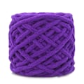 Miniatyrbild 1 av 5: Tjock Häklygarn Mjuk Isremsa Häklygarn Chunky Vävd Filtgarn för Väva Filt Tofflor (Lila) Purple