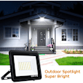 Miniatyrbilde 4 av 4: 100W LED Flomlys Utendørs, 10000LM Sikkerhetslys, IP65 Vanntett Vegglampe, Arbeidsbelysning, 6500K Kaldhvit LED Flomlys for Utendørs