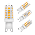 Miniatyrbillede 1 af 5: G9 Lampe 3W LED Varm Hvid 3000K Led pærer Pære 360° Vinkel 400LM AC 220-240V 4 stk Sæt