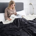 Miniatyrbilde 2 av 6: Sengeteppe, Sofatepper, Mykt, fluffy tykt teppe, Vendbart mikrofiberteppe Dark gray