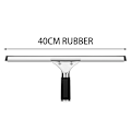 Miniatyrbild 2 av 5: 40 cm professionell fönsterraka, fönsterputs, hushållsrengöringsskrapa, rengöringsskrapa för hushållsarbete, med flexibel R