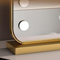 Miniatyrbilde 2 av 5: LED Sminkespeil for Skrivebord Soverom Toalettbord Berøringskontroll 360° Roterende Sminkespeil
