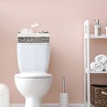 Miniatyrbillede 4 af 5: Opbevaringskurve i flet til organisering af toiletpapir, bordpladeopbevaringskurv (sæt med 2, grå) Grey