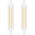 Miniatyrbild 1 av 5: 118mm R7S LED-lampa 10W Kallvit 6000K Linjär Spotlight Dubbelsidig 100W Halogenlampa Ersättning Perfekt för Sovrum, Badrum Ej Dimbar 2st