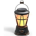 Miniatyrbillede 1 af 5: Solcellelampe til Camping, Genopladelig Retro Lanterne Dæmpbar Lampe med Flamme, Vandtæt Bærbar Udendørs Lampe til Have, Gård, Indendørs Udendørs Dekoration