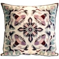 Miniatyrbillede 1 af 4: Boheme Broderi Pudebetræk 45 x 45 cm 18 x 18 tommer Jacquard Dekorativt Pyntepude Lilla Pudebetræk Pudebetræk #1