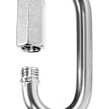 Miniatyrbilde 3 av 5: 2x skrukobling - nødkobling 10mm - karabinkrok med skrulås - rustfritt stål 304 (2 stk - 10 x 90mm)