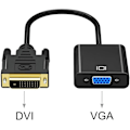 Miniatyrbild 3 av 5: DVI till VGA Adapter, DVI-D till VGA Adapter Konverterare 24+1 Hane till Hona, Stödjer 60Hz och 3D, för DVI System Anslutet till VGA Monitor