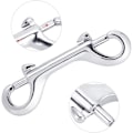 Miniatyrbilde 3 av 5: 2 stk Dobbel Ended Bolt Snap Kroker, Sink Legering Dobbel Ende Klips, Dykkeklips Holdbare Trigger Snaps