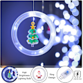 Miniatyrbilde 4 av 5: Julevindulys 3m x 0,65m LED-lyskjede Gardinlys med 8 moduser Juledekorasjon for innendørsfest Bryllup Soverom (Kald hvit) Cool White