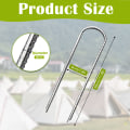 Miniatyrbilde 3 av 5: 12\" Telttanker, 6-pak U-formet, Heavy Duty Jordstikker for Camping, Telte, Trampoline, Markiser, Skur, Havner, Sving