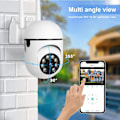 Miniatyrbillede 3 af 5: Sikkerhedskamera Indendørs Udendørs, 1080P WiFi Kamera med Infrarød Nattesyn, Pan-Tilt 360° Visning, Smart Bevægelsesdetektering, 2-vejs Audio, Auto Cruise