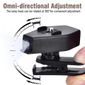 Miniatyrbillede 3 af 5: Mini Læselampe, Clip-on Clip Lampe Clip-on Lommelygte Clip Lampe til Natvedligeholdelse af Fiskeudstyr til Læsning (1 Par)