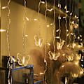 Miniatyrbilde 2 av 5: Sommerfugl Lysgardin 4m 96 LED lyslenke 8 Moduser med Fjernkontroll, Lyslenker for Tak Bryllup Juledekorasjon (Varm Hvit)