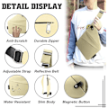 Pikkukuva 2 / 5: Varkaudenvastainen crossbody-laukku henkilökohtaiseen käyttöön, matkalaukku varkaudenesto crossbody-laukku, olkalaukku (Khaki) khaki