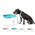 Miniatyrbilde 5 av 5: Dyrevannsbeholder, Hundedrikkebolle, Hundebolle, Ikke-våt munn, Sprutsikker vann kan være om bord Pink