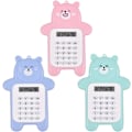 Miniatyrbillede 1 af 5: 3-pak Basis Lommeregner, 8-cifret Display, Bærbar Lommeregner, Lommeformat, til Skrivebord Hjemmekontor Studenterartikler