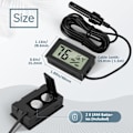 Miniatyrbild 3 av 5: 3 st Digital Termometer Hygrometer Mini Sond Termometer Temperatur Hygrometer Reptil Inkubator Fjäderfä Kontor Vardagsrum