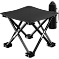 Miniatyrbillede 1 af 5: Foldbar Skammel, Foldbar Skammel med Stabile Ben og Bærepose, 33 * 33 * 33cm, til Picnic, Fiskeri, Se Spil