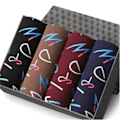 Miniatyrbild 1 av 2: 4-pack Herrunderkläder Boxershorts Tunna Trosor (Färg: 03, Storlek: XXL(58 68KG)) XXL(58 68KG)