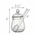 Miniatyrbillede 5 af 5: Glas Honningkrukke med Dyp Transparent Honningkrukke 265 ml, 9 Ounces