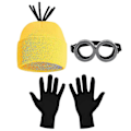 Pikkukuva 1 / 5: Halloween-asu pipo Minion-lasit käsineet naamiaisasu Itse Ilkimys Cosplay-tarvikkeet aikuinen