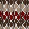 Miniatyrbild 3 av 4: Texturerad Duschdraperi Set, Set med 1 Duschdraperi & 12 Metallkrokar, Rostbeständig, 100% Polyester, Maskintvättbar, Mått 70” X 72”, Espresso Espresso