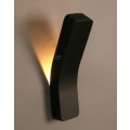 Miniatyrbillede 1 af 5: Elegant Lampe, Moderne Metal Pendel Lampe, Metal Væglampe Tilbehør, Buet Boligindretning Sengelampe Sengelampe Sort