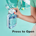 Miniatyrbild 2 av 5: Sport Vattenflaska 750ml, Läckagesäker Drickflaska, Gym Vattenflaska, Vattenflaska med Hälsosamt Material för Resor Picknick Camping Vandring (Blå) Glass Blue