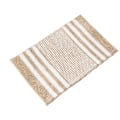 Miniatyrbild 1 av 5: Badrumsmatta Extra Mjuk och Absorberande Fluffy Randig Chenille, Halkskyddad Shaggy Badrumsmatta, Maskintvättbar (Khaki, 50 x 80 cm) khaki 50*80