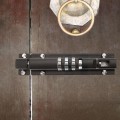 Miniatyrbillede 4 af 5: Mekanisk kodelås til dør, nøglefri kombinationslås til port, fastgørelsesskruer til skab, have, garage, sort
