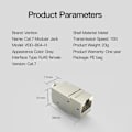 Pikkukuva 5 / 5: RJ45-moduuliliitin, Cat7 Cat6 Cat5 RJ45 8P8C -verkkoliitin, RJ45-liitinlinjakytkin, Ethernet-kaapelin jatkoadapteri (5 kpl)
