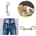 Miniatyrbilde 5 av 5: 2 stk Dobbel Ended Bolt Snap Kroker, Sink Legering Dobbel Ende Klips, Dykkeklips Holdbare Trigger Snaps
