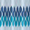 Pikkukuva 4 / 4: Tekstuurikuvioinen suihkuverhosetti, 1 suihkuverho ja 12 metallilenkkiä, ruostumaton, 100% polyesteri, konepesu, mitat 70” x 72”, sininen Blue