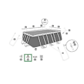 Miniatyrbild 4 av 5: Bestway P6H1419 slangadapter (grå 32 mm) - Anslutningsadapter för pooler