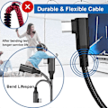 Miniatyrbilde 4 av 5: Link-kabel for Oculus Quest 2, Rask Lading & PC Dataoverføring UsB c 3.2 Gen1 5Gbps PD Overføring Ladekabel VR Headset link-kabel