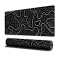 Miniatyrbillede 1 af 4: Gaming Mousepad, Stort Tastaturpad, 30*80*0.2cm, Topografisk Mus 30*80*0.2cm